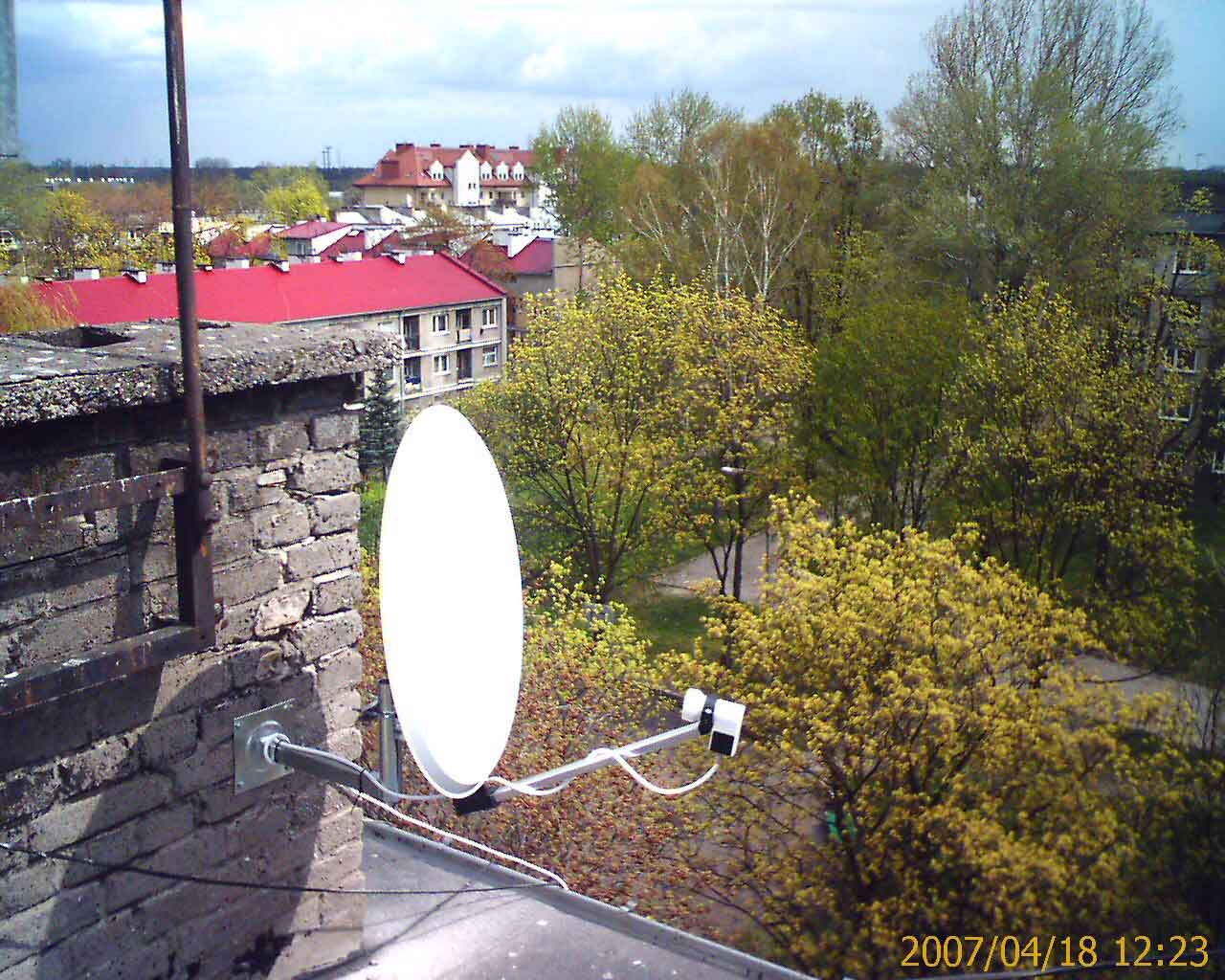 blok na Goclawku instalacja naszego promocyjnego zestawu do odbioru  programуw niekodowanych
